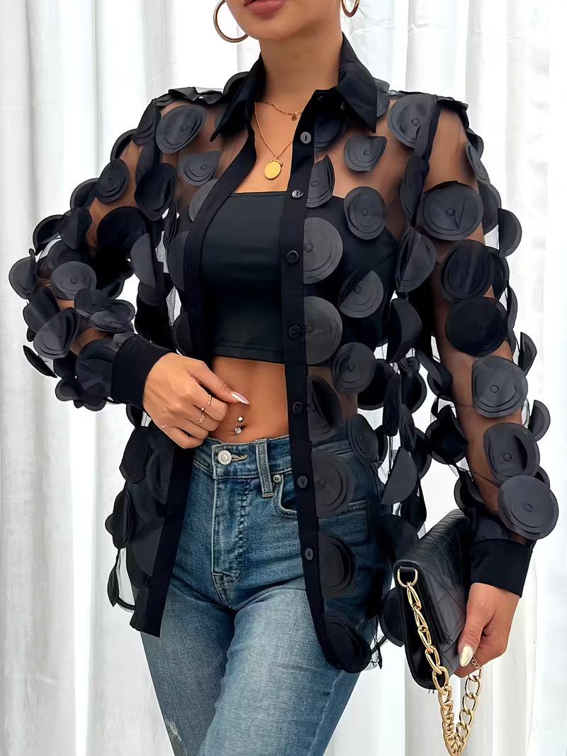 Veluna - Camicia elegante da sera