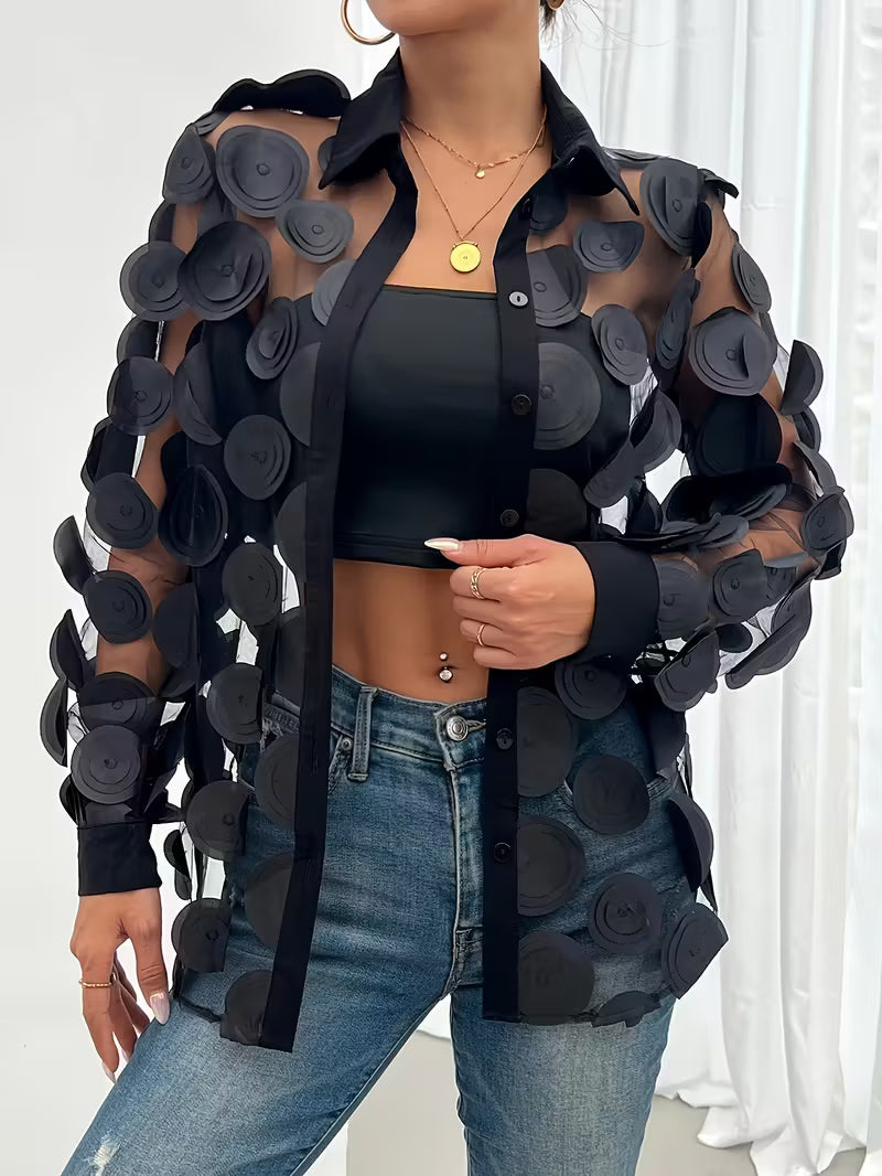 Veluna - Camicia elegante da sera