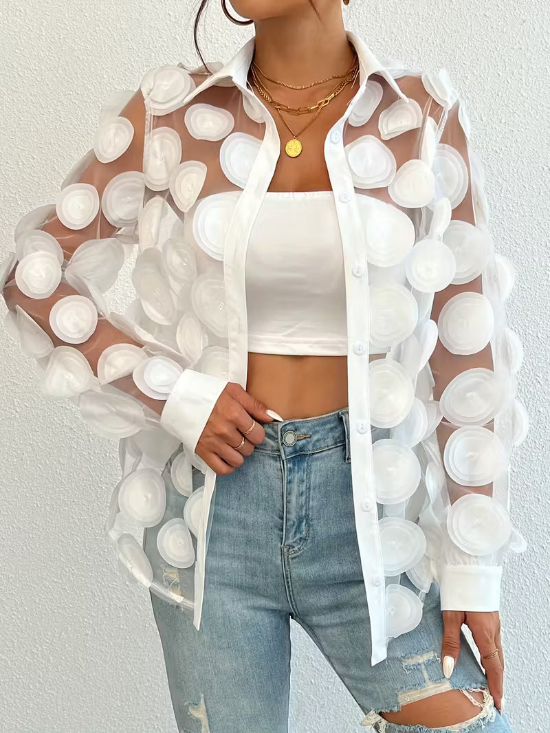 Veluna - Camicia elegante da sera